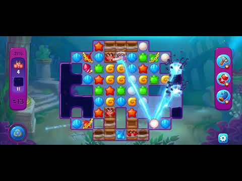 Fishdom gameplay level 2710 fail