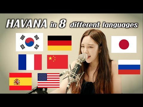 One girl singing 'Havana' in 8 different languages (by.Chuther)/ 하바나를 8개 국어로 부르면??!