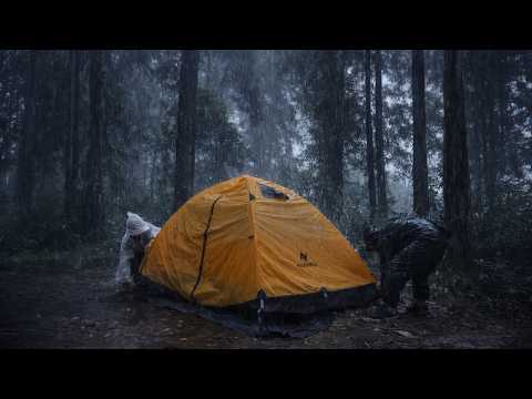 CRAZY RAIN‼️EVERYTHING CHAOS, FLOODED, NOT SOLO IN HEAVY RAIN CAMPING