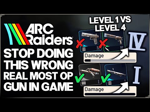 Arc Raiders - New Best Most OP Gun in Game - Level 1 VS Level 4 & Attachments - PvP & PvE Guide!