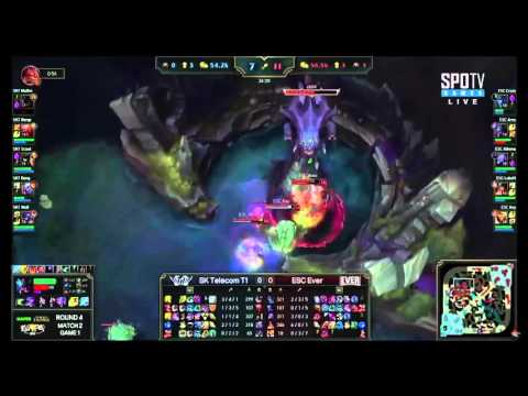 SKT T1 vs ESC Ever - KeSPA Cup 2015 Set1 HighLight