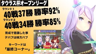【ウマ娘】タウラス杯オープンリーグで安定して勝てる方法はこちら