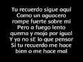 Tu Recuerdo, letra en pantalla Ricky Martin