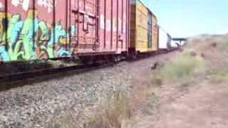 preview picture of video 'BNSF, CN, Ex-BN, Ex-SF, KCS @ Oroville'