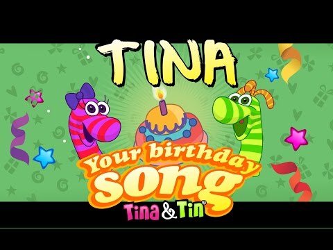 Tina & Tin Happy Birthday TINA 👸(Personalized Songs For Kids)  🎂