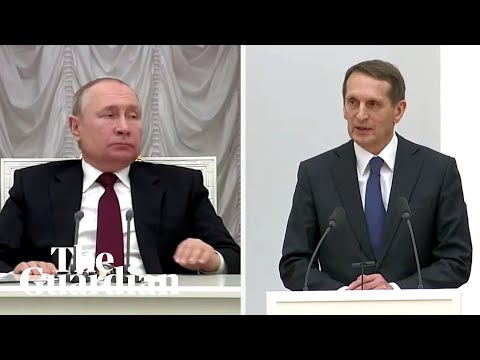 , title : ''Speak directly!': Putin has tense exchange with his chief spy'