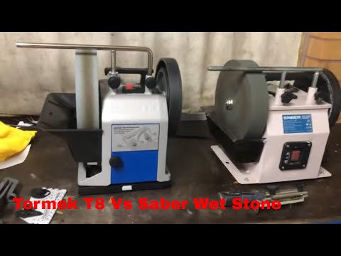 Tormek T8 vs Saber Wet Stone Grinder