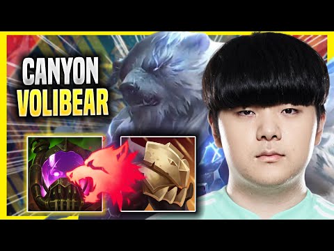 CANYON DESTROYING WITH VOLIBEAR! - DK Canyon Plays Volibear JUNGLE vs Kindred! | Season 2022
