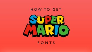 Super Mario Font Generator - Create any Mario text for FREE!