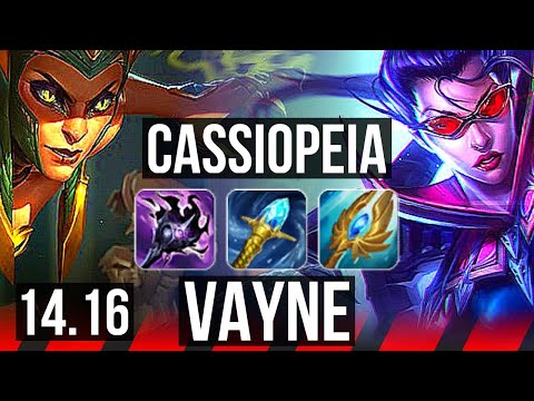 CASSIOPEIA vs VAYNE (TOP) | Rank 2 Cassio, 8/3/7, Rank 25 | BR Challenger | 14.16