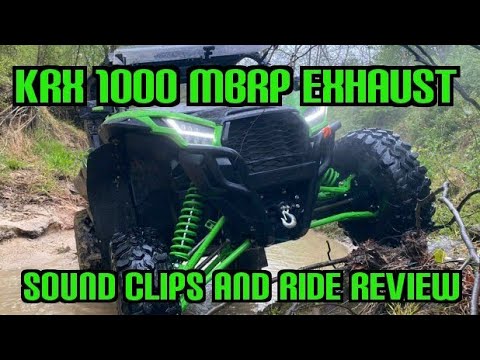 KRX 1000 MBRP sound clips and quick review