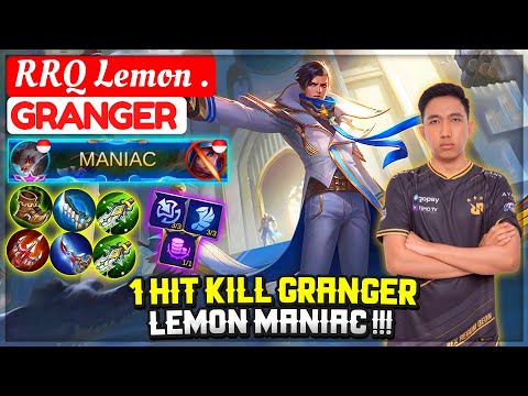 1 HIT KILL GRANGER, LEMON MANIAC !!! [ RRQ Lemon . Granger ] Mobile Legends