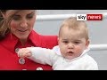 Prince George Gives His First Royal Wave As Kate.