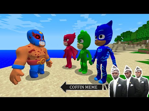 Who Will Win El Primo.EXE or PJ MASKS in Minecraft - Coffin Meme