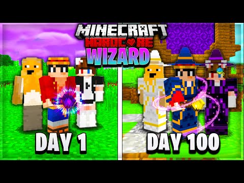 I Survived Minecraft As A Wizard For 100 Days… This Is What Happened