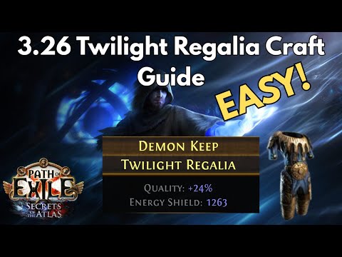 How to craft a High ES Twilight Regalia EASILY | FRoSS Chest | Path of Exile 3.26