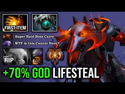 WTF +70% LIFESTEAL CRIT Hard Carry Chaos Knight 1v5 Tanker Vs Battlefury Void IMBA Deleted ALL DotA