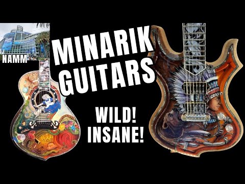 Minarik Guitars Booth NAMM 2023 - INSANE Craftsmanship - Works of Art