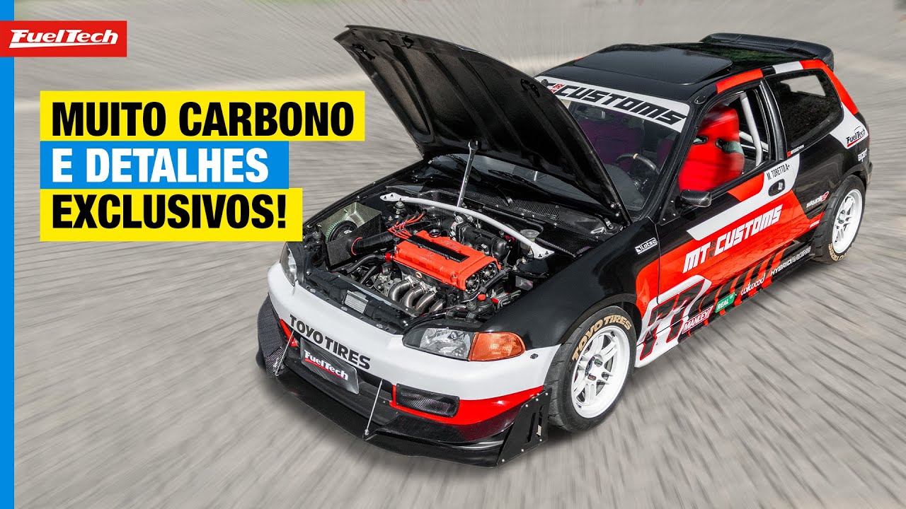 Civic VTI aspirado mais customizado que você já viu! Testamos e mostramos todos detalhes.