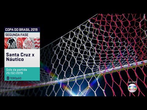 Gols de Santa Cruz 1 x 1 Náutico pela 2ª fase da Copa do Brasil 2019