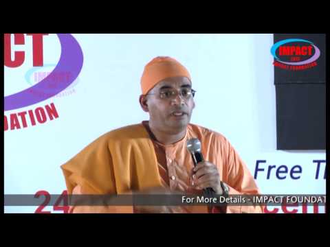 Values|Swami Bodhamyananda |TELUGU IMPACT Hyd Dec 2013