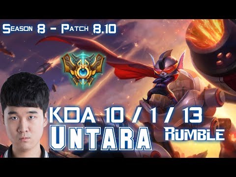 Untara RUMBLE vs SWAIN Top - Patch 8.10 KR Ranked