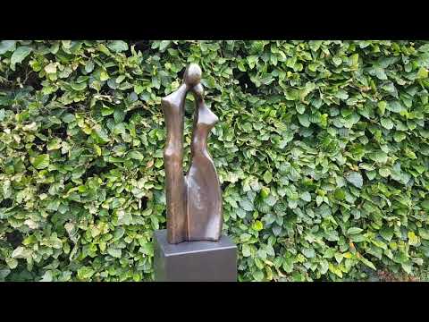 Bronzen liefdespaar tuinbeeld kopen | Bronzen Beelden Winkel