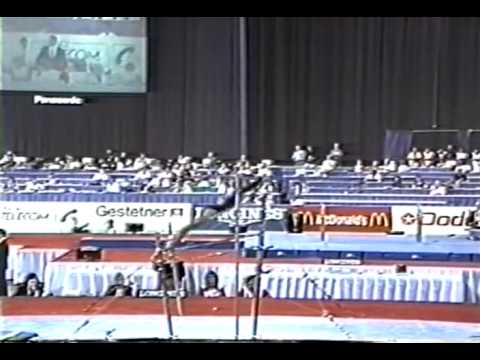 1st Team URS Natalia Kalinina UB - 1991 World Gymnastics Championships 9.887