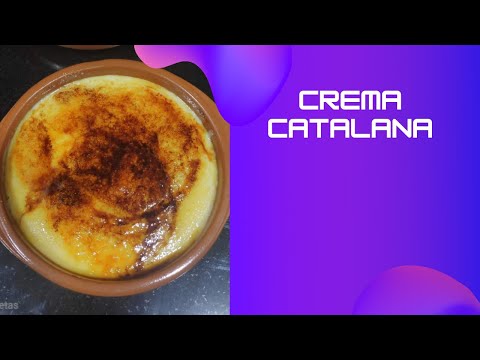 🛑Crema catalana👩🍳🎬 auténtica la Receta de la Abuela