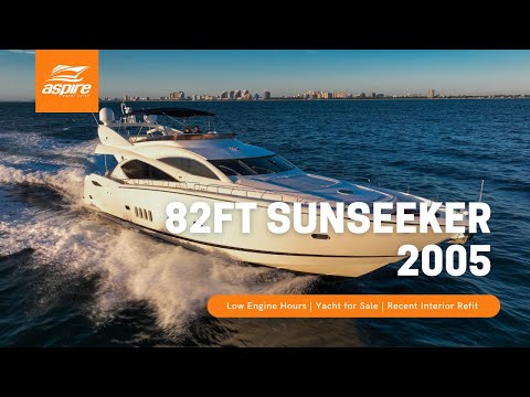 Sunseeker 82 Yacht video