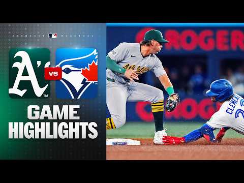토론토 VS 오클랜드 MLB 스포츠 하이라이트