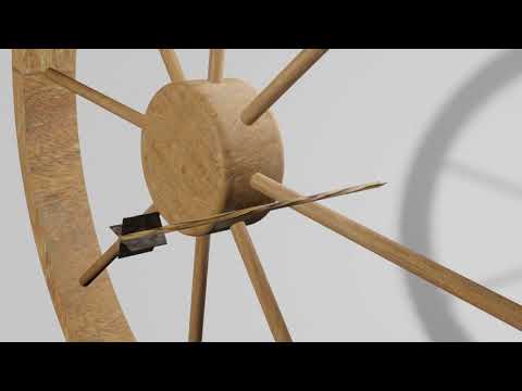 Flecha entre Aros - Animação de Física do Contínuo