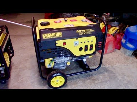 Powering entire home with a gas generator