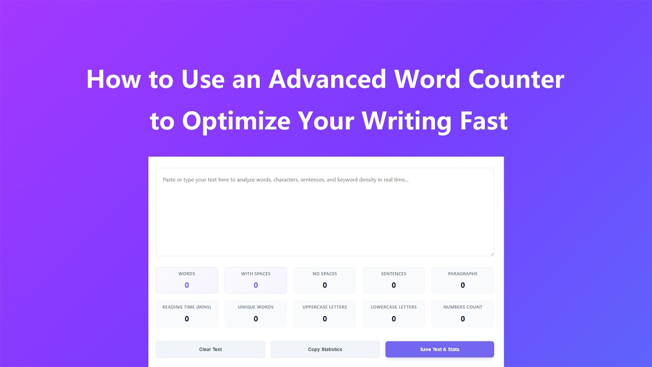 How to use Word Counter - Video Tutorial