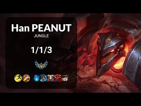 Han Peanut Skarner vs Fiddlesticks JUNGLE - KR  Patch 14.18