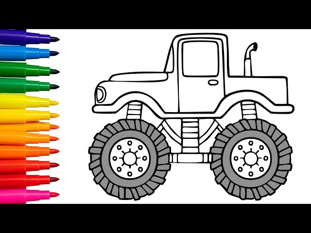 Vídeo relacionado con Boys Coloring Book: 100 Large Print Big Wheels and Funny Monster Trucks Coloring Pages for Kids and Boys Ages 2-3-4-5-6-7-8