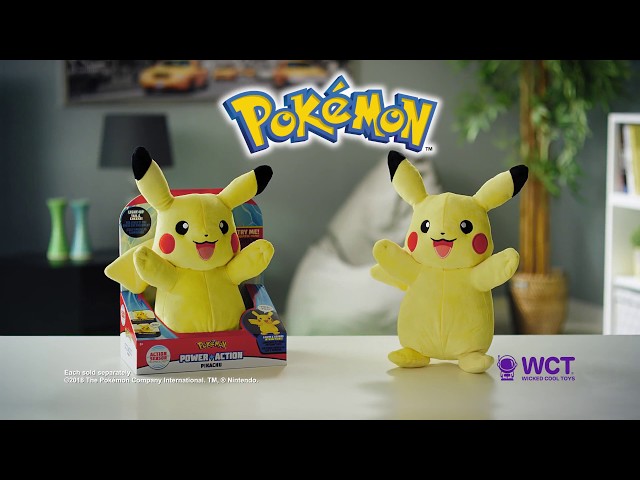 Интерактивная мягкая игрушка Pokemon - Пикачу