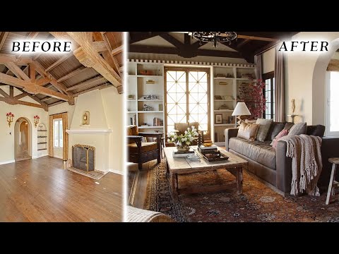EXTREME LIVING ROOM MAKEOVER ✨ 1929 Spanish ✨ DIY From Start to Finish
