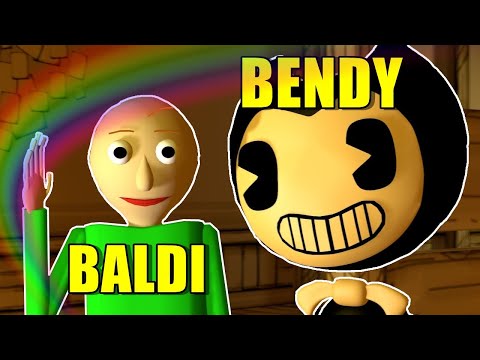 Bendy in Baldi's Basics Game -  Baldi's Basics in The Dark Survival