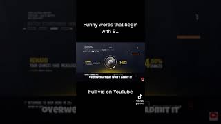 Funny words that begin with B…#shorts