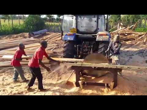 90hp tractor with sawing timber