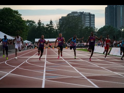 Men's 100m (De Grasse 10.11) - 2017 Canadian Track Championships