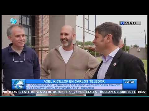 AXEL KICILLOF EN CARLOS TEJEDOR