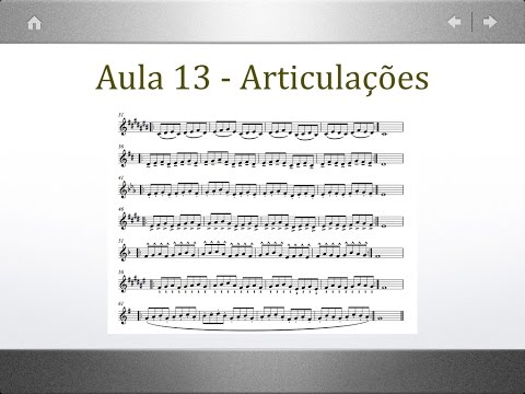 Articulações - Dicas sobre trompete - Prof. Érico Fonseca