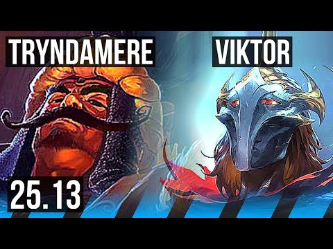 TRYNDAMERE vs VIKTOR (MID) | 8/1/6, 67% winrate | KR Master | 25.13