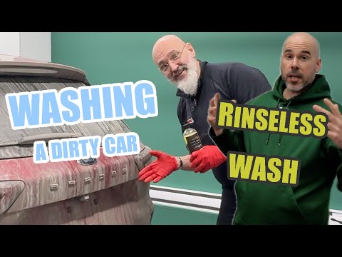 Winter washing a dirty Car. The solution with rinseless wash #dirtycardetailing