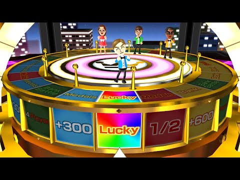 Wii Party: Playing LUCKY Game Mode!! (Spin-Off)