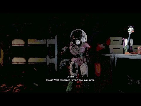 Cassie Meets Sad Chica Five Nights At Freddy Security Breach Ruin DLC FNAF DLC