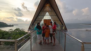 Review Laut Biru Resort Hotel Pangandaran Rooftop Lantai 7 Spot Sunset Terbaik