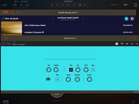 DLYM Delay Modulator - 100% FREE AUv3 Effect - Demo for the iPad